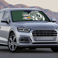 Personalised Tonga Takuilau College Auto Sun Shade Est 1975 Tongan Ngatu Pattern - Polynesian Pride