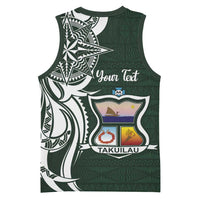 Personalised Tonga Takuilau College Basketball Jersey Est 1975 Tongan Ngatu Pattern - Polynesian Pride