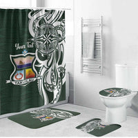 Personalised Tonga Takuilau College Bathroom Set Est 1975 Tongan Ngatu Pattern - Polynesian Pride