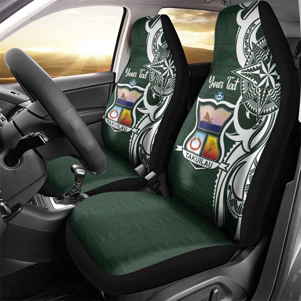Personalised Tonga Takuilau College Car Seat Cover Est 1975 Tongan Ngatu Pattern - Polynesian Pride