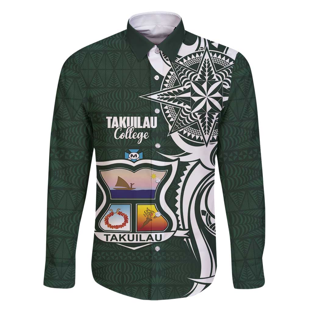 Personalised Tonga Takuilau College Family Matching Puletasi and Hawaiian Shirt Est 1975 Tongan Ngatu Pattern - Polynesian Pride