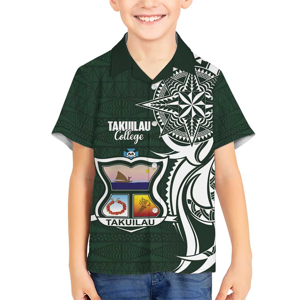 Personalised Tonga Takuilau College Family Matching Short Sleeve Bodycon Dress and Hawaiian Shirt Est 1975 Tongan Ngatu Pattern - Polynesian Pride