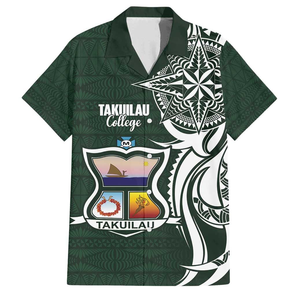 Personalised Tonga Takuilau College Family Matching Summer Maxi Dress and Hawaiian Shirt Est 1975 Tongan Ngatu Pattern - Polynesian Pride