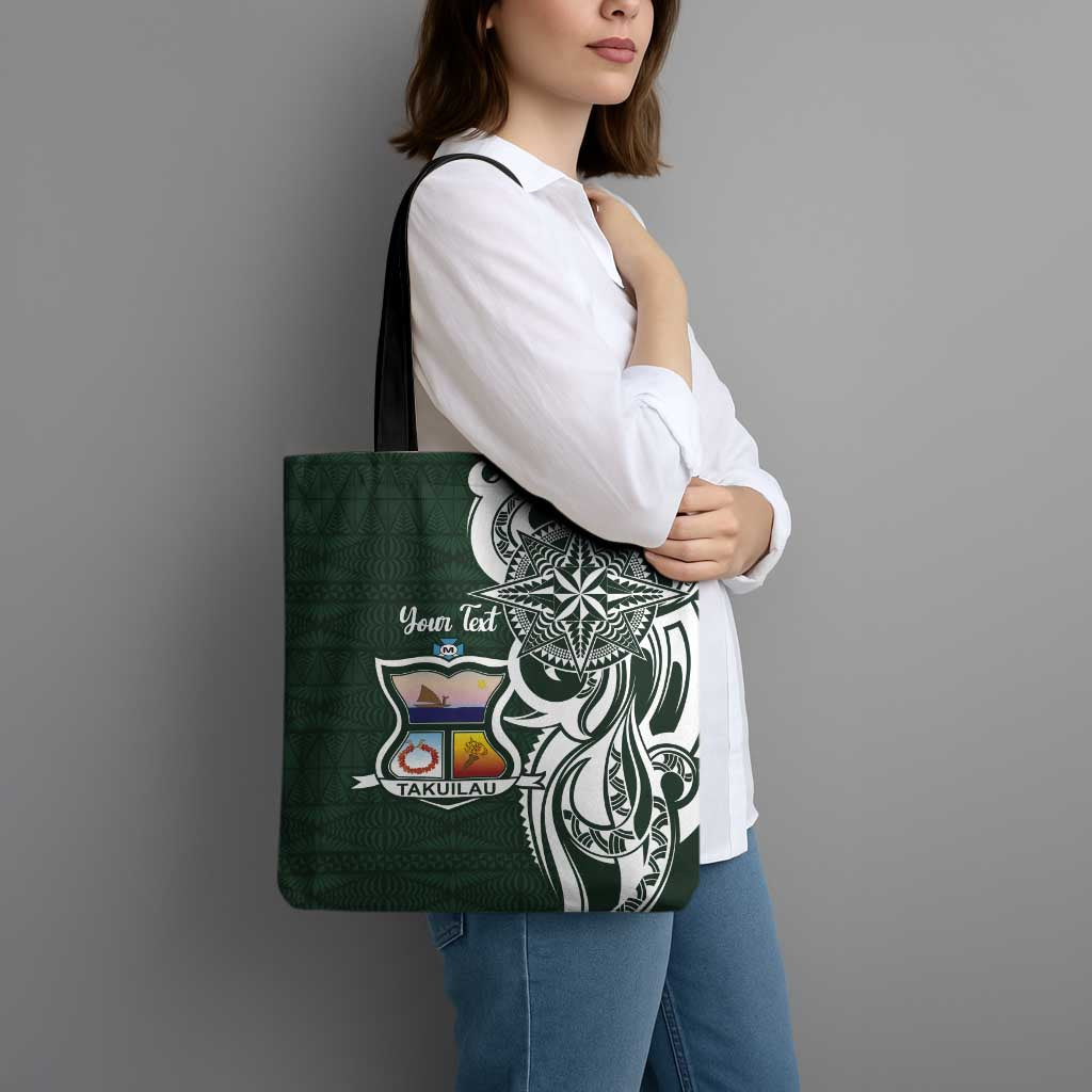 Personalised Tonga Takuilau College Tote Bag Est 1975 Tongan Ngatu Pattern - Polynesian Pride