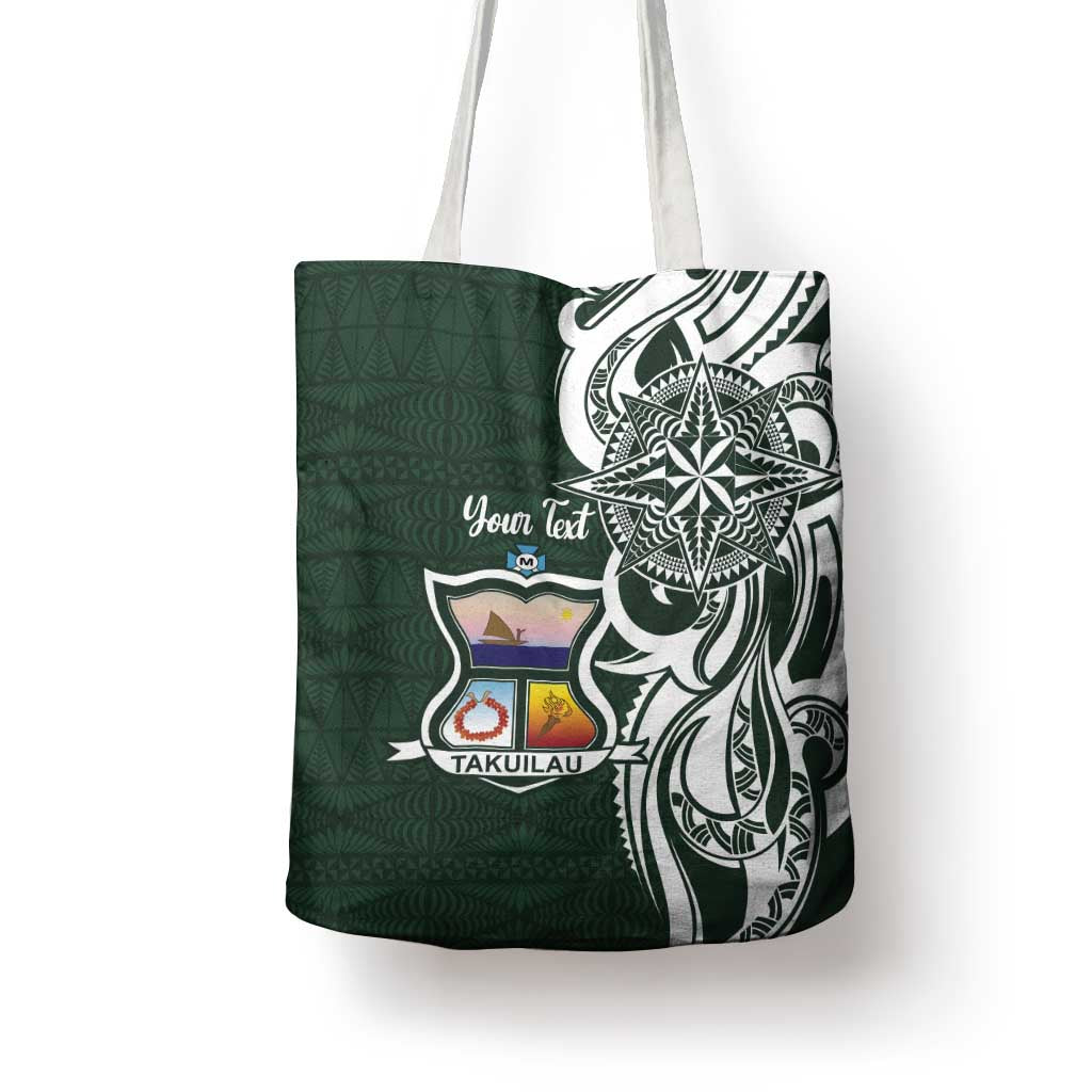 Personalised Tonga Takuilau College Tote Bag Est 1975 Tongan Ngatu Pattern - Polynesian Pride