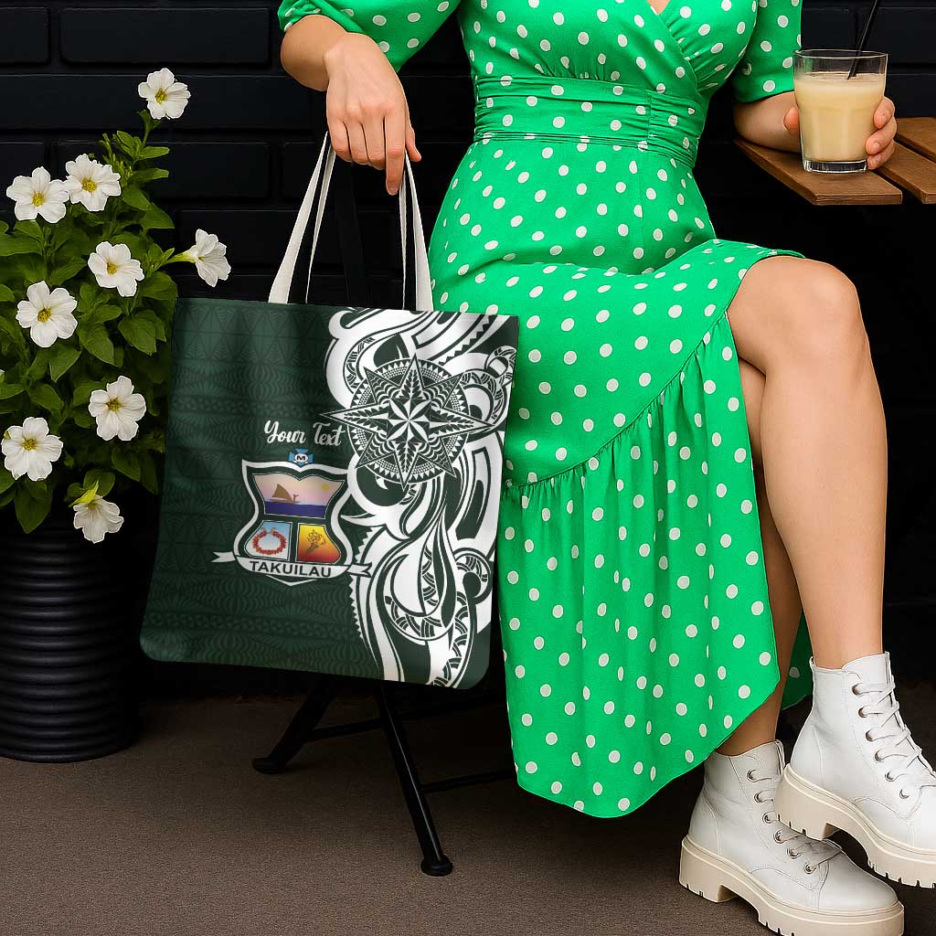 Personalised Tonga Takuilau College Tote Bag Est 1975 Tongan Ngatu Pattern - Polynesian Pride
