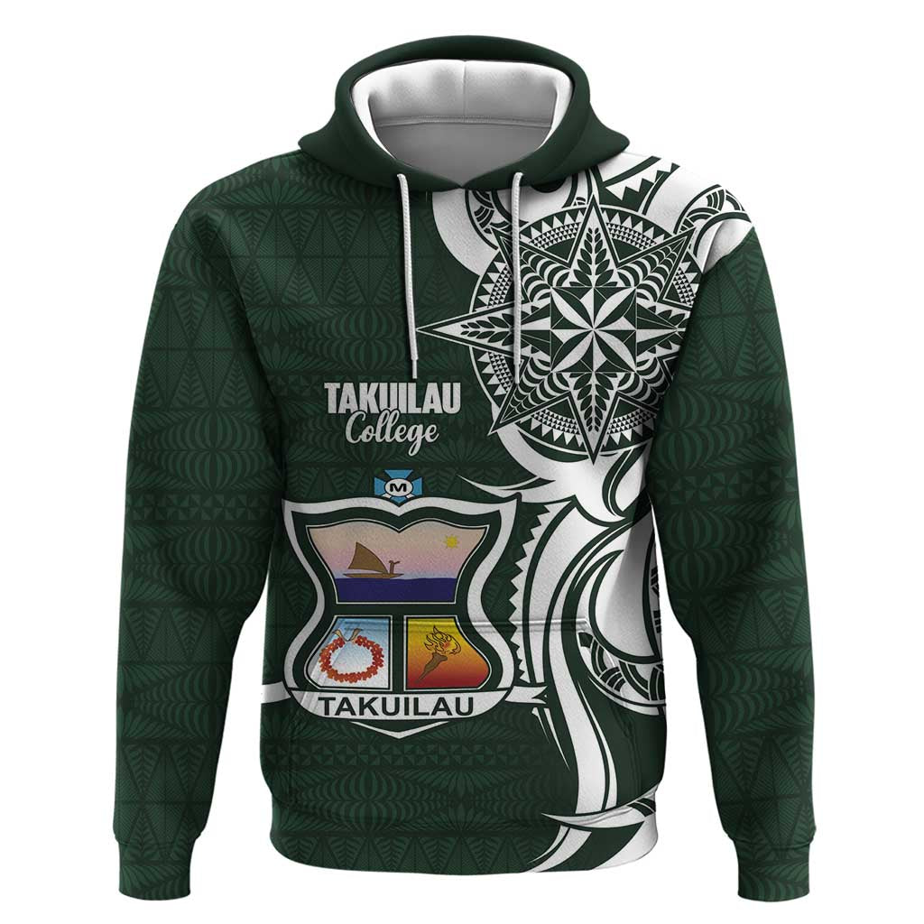 Personalised Tonga Takuilau College Zip Hoodie Est 1975 Tongan Ngatu Pattern - Polynesian Pride