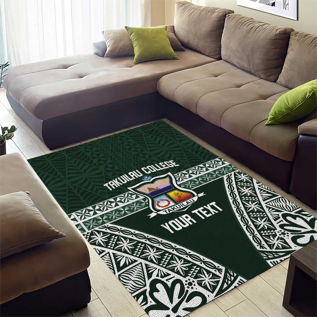 Personalised Tonga Takuilau College Area Rug 50th Anniversary Ngatu Kupesi - Polynesian Pride