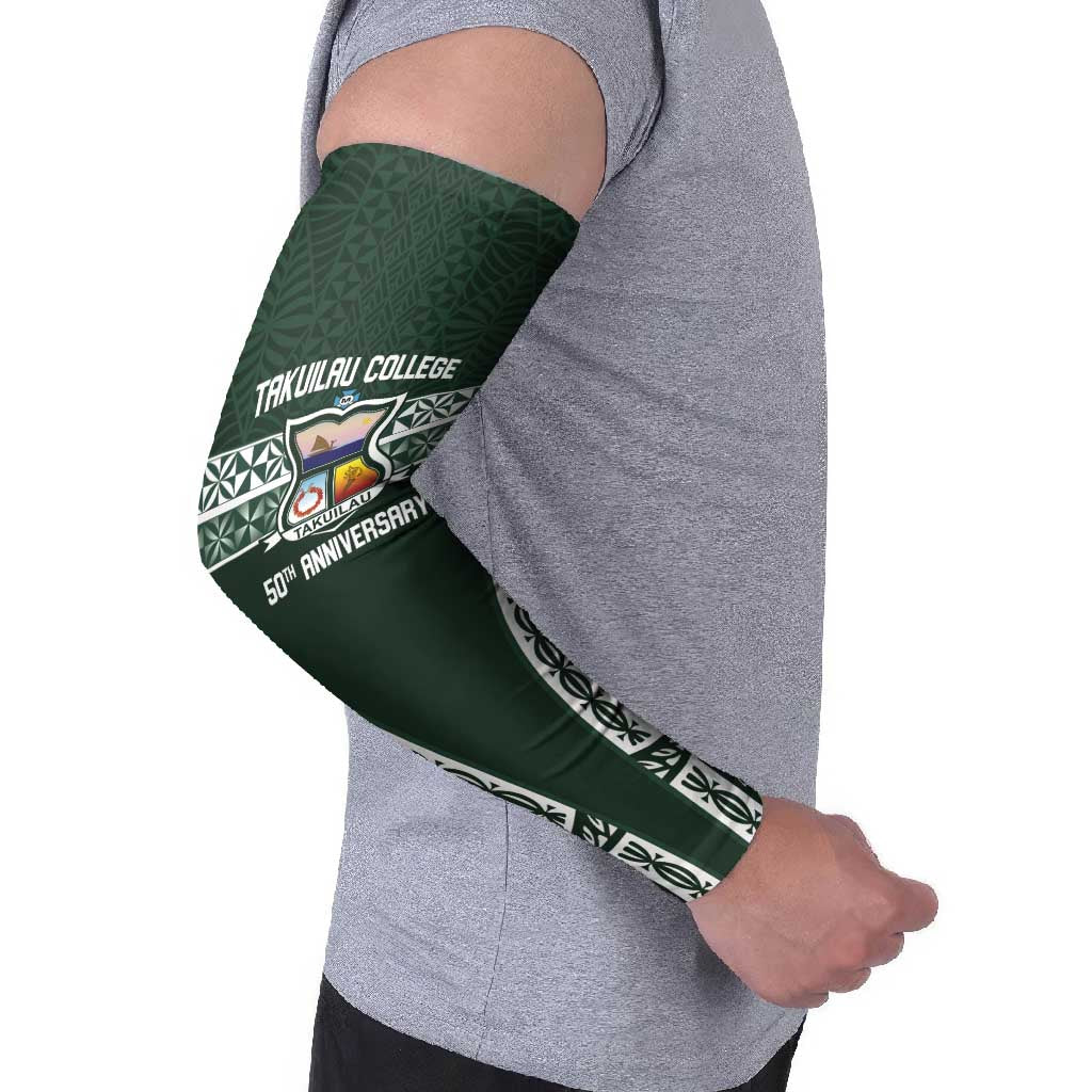 Personalised Tonga Takuilau College Arm Sleeves 50th Anniversary Ngatu Kupesi - Polynesian Pride