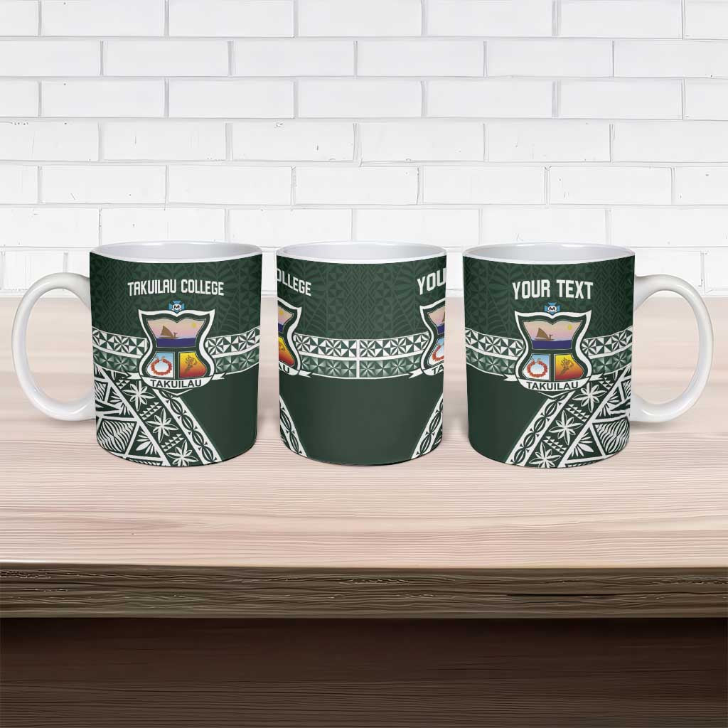Personalised Tonga Takuilau College Ceramic Mug 50th Anniversary Ngatu Kupesi - Polynesian Pride
