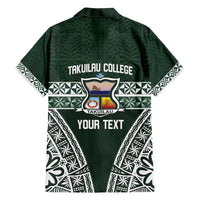 Personalised Tonga Takuilau College Family Matching Tank Maxi Dress and Hawaiian Shirt 50th Anniversary Ngatu Kupesi - Polynesian Pride