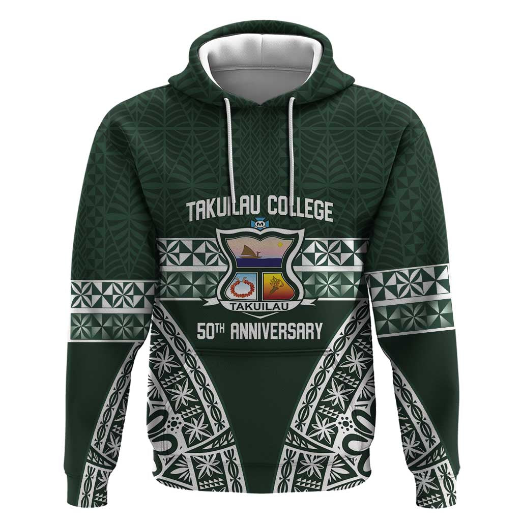 Personalised Tonga Takuilau College Hoodie 50th Anniversary Ngatu Kupesi - Polynesian Pride