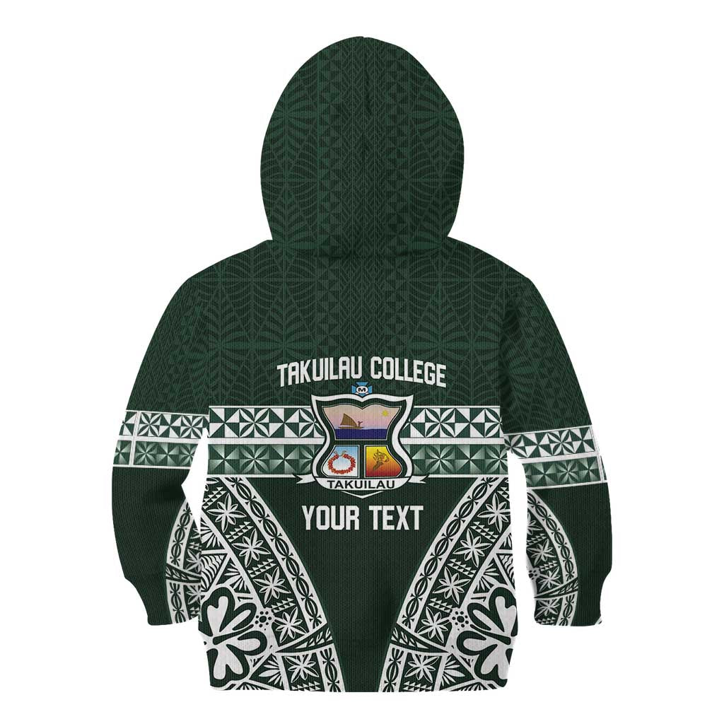 Personalised Tonga Takuilau College Kid Hoodie 50th Anniversary Ngatu Kupesi - Polynesian Pride