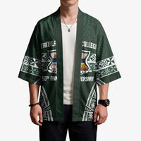 Personalised Tonga Takuilau College Kimono 50th Anniversary Ngatu Kupesi - Polynesian Pride