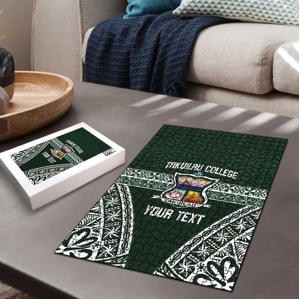 Personalised Tonga Takuilau College Puzzle 50th Anniversary Ngatu Kupesi - Polynesian Pride