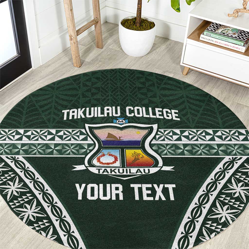 Personalised Tonga Takuilau College Round Carpet 50th Anniversary Ngatu Kupesi - Polynesian Pride