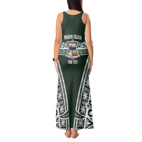 Personalised Tonga Takuilau College Tank Maxi Dress 50th Anniversary Ngatu Kupesi - Polynesian Pride