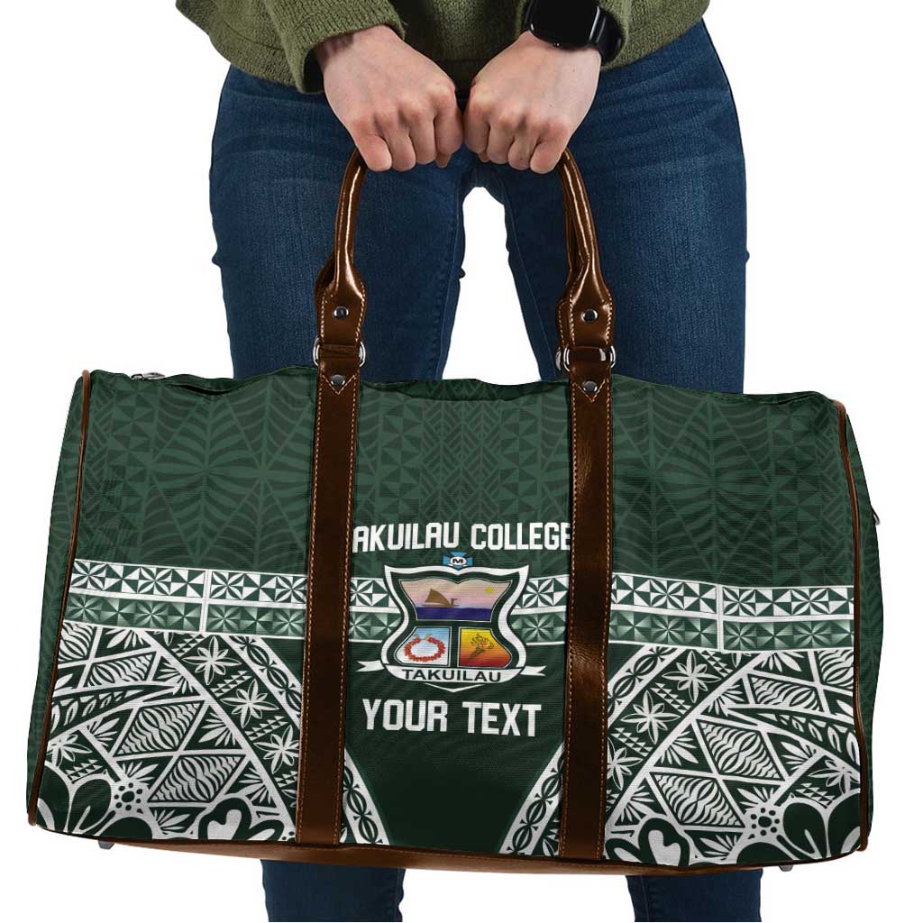 Personalised Tonga Takuilau College Travel Bag 50th Anniversary Ngatu Kupesi - Polynesian Pride