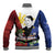 Philippines Rizal Day Baseball Jacket Filipino Sampaguita Grunge Style - Polynesian Pride