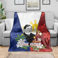 Philippines Rizal Day Blanket Filipino Sampaguita Grunge Style - Polynesian Pride