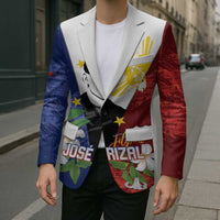 Philippines Rizal Day Blazer Filipino Sampaguita Grunge Style - Polynesian Pride