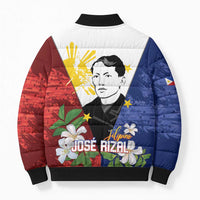 Philippines Rizal Day Bomber Puffer Jacket Filipino Sampaguita Grunge Style - Polynesian Pride