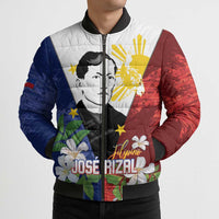 Philippines Rizal Day Bomber Puffer Jacket Filipino Sampaguita Grunge Style - Polynesian Pride