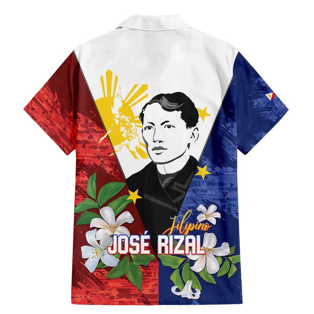 Philippines Rizal Day Family Matching Mermaid Dress and Hawaiian Shirt Filipino Sampaguita Grunge Style - Polynesian Pride