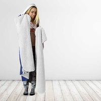 Philippines Rizal Day Hooded Blanket Filipino Sampaguita Grunge Style - Polynesian Pride