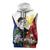 Philippines Rizal Day Sleeveless Zip Hoodie Filipino Sampaguita Grunge Style - Polynesian Pride