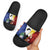 Philippines Rizal Day Slide Sandals Filipino Sampaguita Grunge Style - Polynesian Pride