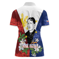 Philippines Rizal Day Women Polo Shirt Filipino Sampaguita Grunge Style - Polynesian Pride