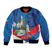 Philippines Rizal Day Bomber Jacket Filipino Motto Stella Polynesian Pattern - Polynesian Pride