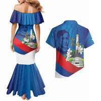 Philippines Rizal Day Couples Matching Mermaid Dress and Hawaiian Shirt Filipino Motto Stella Polynesian Pattern - Polynesian Pride