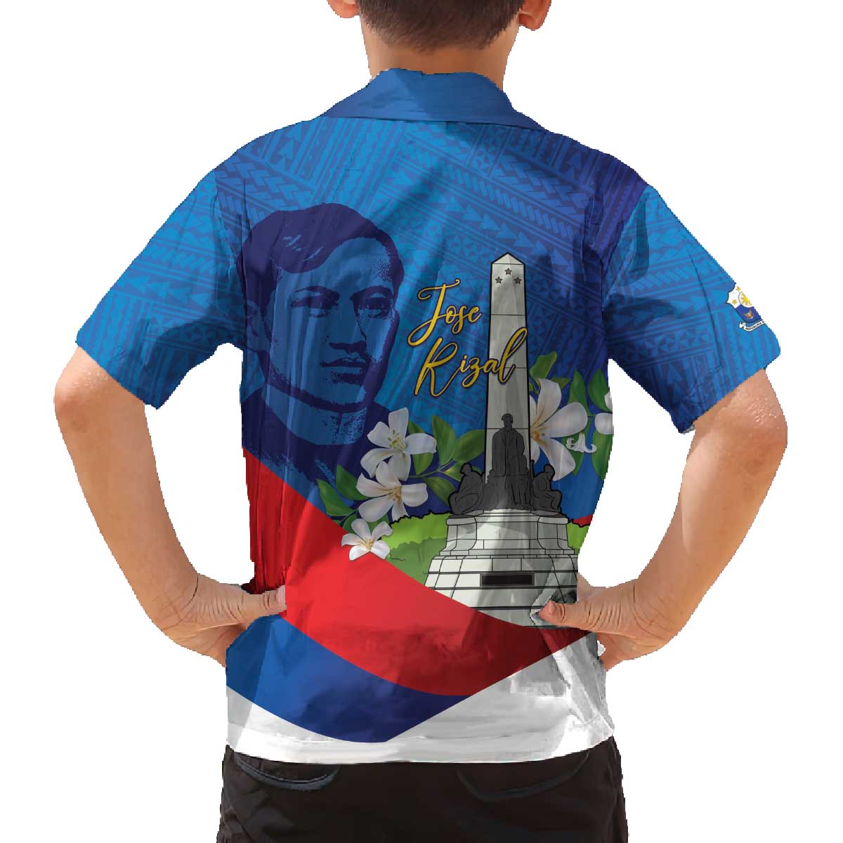 Philippines Rizal Day Family Matching Off The Shoulder Long Sleeve Dress and Hawaiian Shirt Filipino Motto Stella Polynesian Pattern - Polynesian Pride