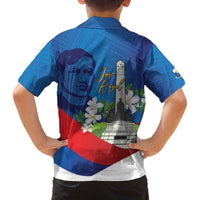 Philippines Rizal Day Family Matching Off The Shoulder Long Sleeve Dress and Hawaiian Shirt Filipino Motto Stella Polynesian Pattern - Polynesian Pride