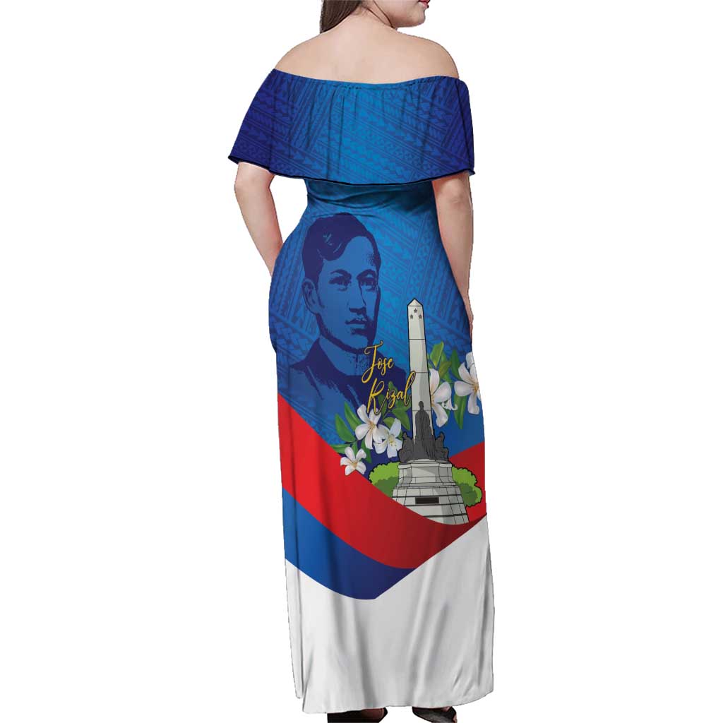 Philippines Rizal Day Family Matching Off Shoulder Maxi Dress and Hawaiian Shirt Filipino Motto Stella Polynesian Pattern - Polynesian Pride