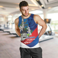 Philippines Rizal Day Men Tank Top Filipino Motto Stella Polynesian Pattern - Polynesian Pride