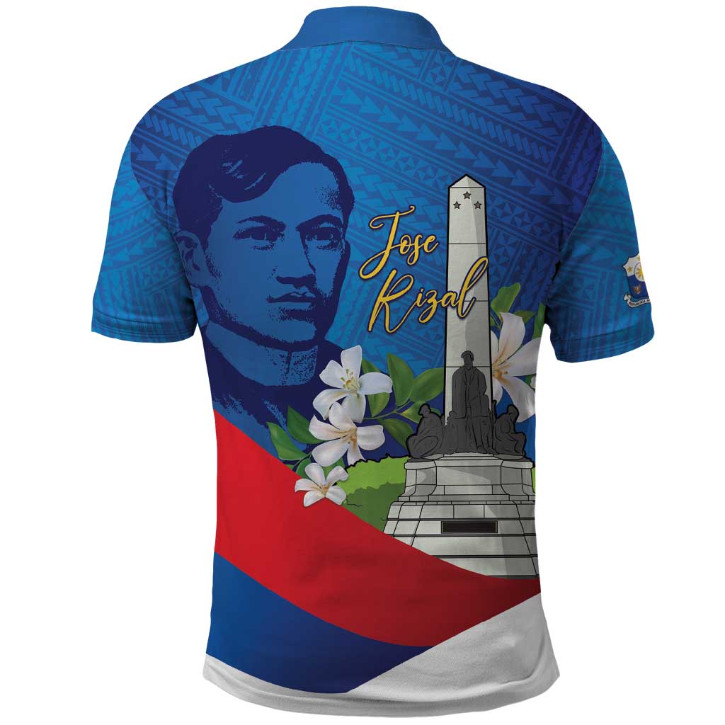 Philippines Rizal Day Polo Shirt Filipino Motto Stella Polynesian Pattern - Polynesian Pride