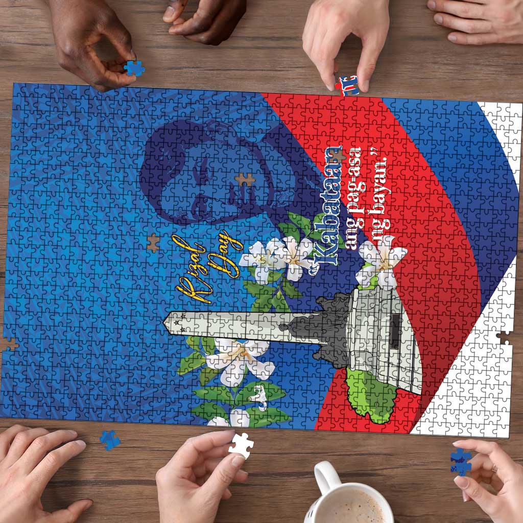 Philippines Rizal Day Puzzle Filipino Motto Stella Polynesian Pattern - Polynesian Pride