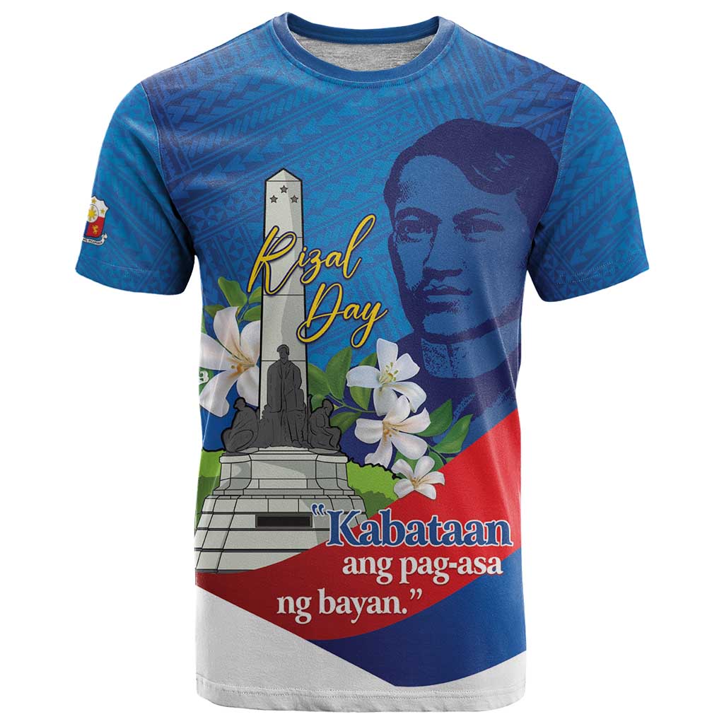 Philippines Rizal Day T Shirt Filipino Motto Stella Polynesian Pattern - Polynesian Pride