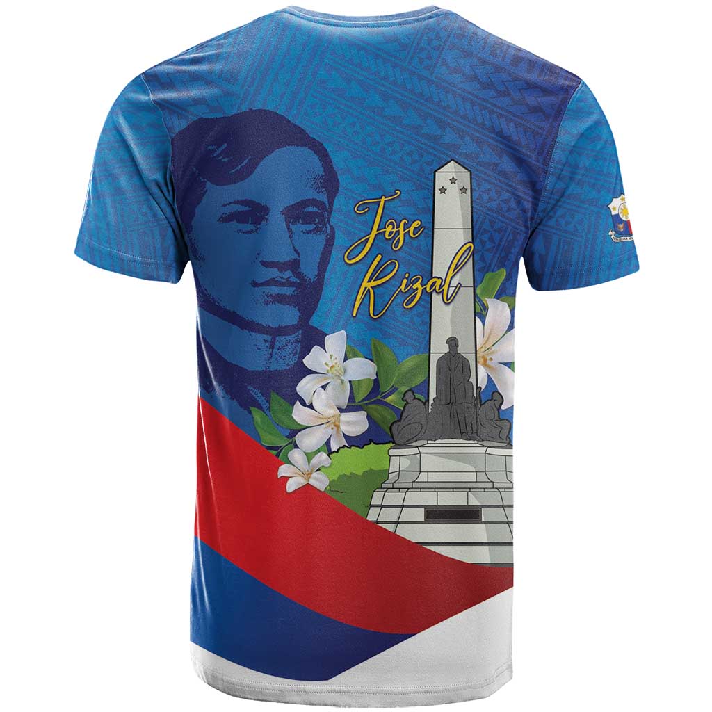 Philippines Rizal Day T Shirt Filipino Motto Stella Polynesian Pattern - Polynesian Pride