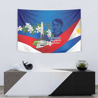 Philippines Rizal Day Tapestry Filipino Motto Stella Polynesian Pattern - Polynesian Pride