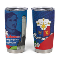Philippines Rizal Day Tumbler Cup Filipino Motto Stella Polynesian Pattern - Polynesian Pride