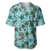 Aloha Hawaii Surfing Tropical Seamless Baseball Jersey