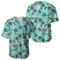 Aloha Hawaii Surfing Tropical Seamless Baseball Jersey