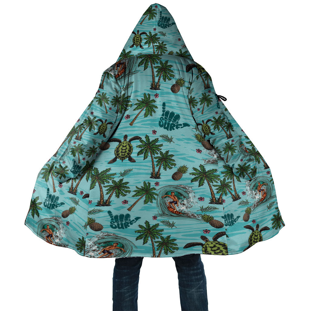 Aloha Hawaii Surfing Tropical Seamless Cloak