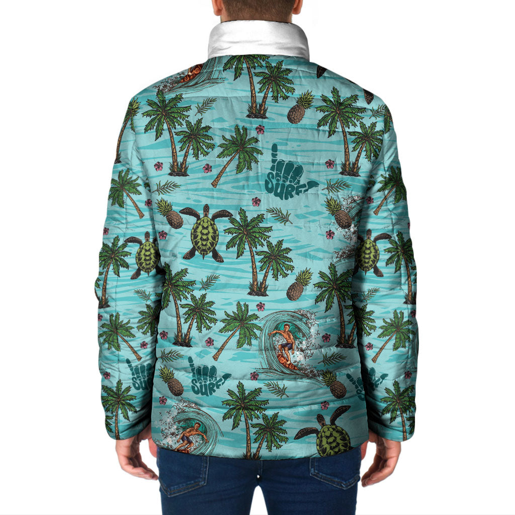 Aloha Hawaii Surfing Tropical Seamless Padded Jacket LT14 - Polynesian Pride