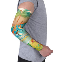 Surfing Paradise Hawaii Arm Sleeves Tropical Flowers Beachy Vibes LT14 - Polynesian Pride
