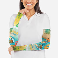 Surfing Paradise Hawaii Arm Sleeves Tropical Flowers Beachy Vibes LT14 - Polynesian Pride